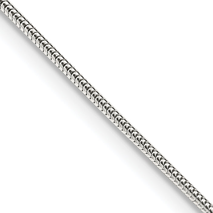 Sterling Silver 1mm Round Snake Chain