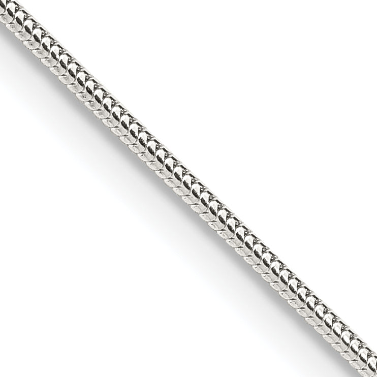 Sterling Silver 1.2mm Round Snake Chain