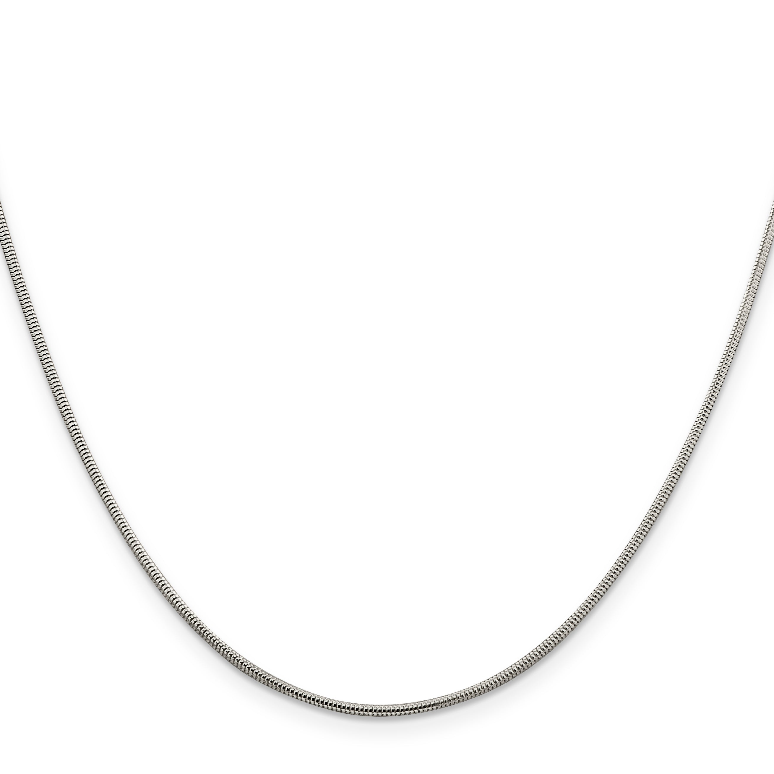 Sterling Silver 1.5mm Round Snake Chain