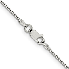 Sterling Silver 1.5mm Round Snake Chain