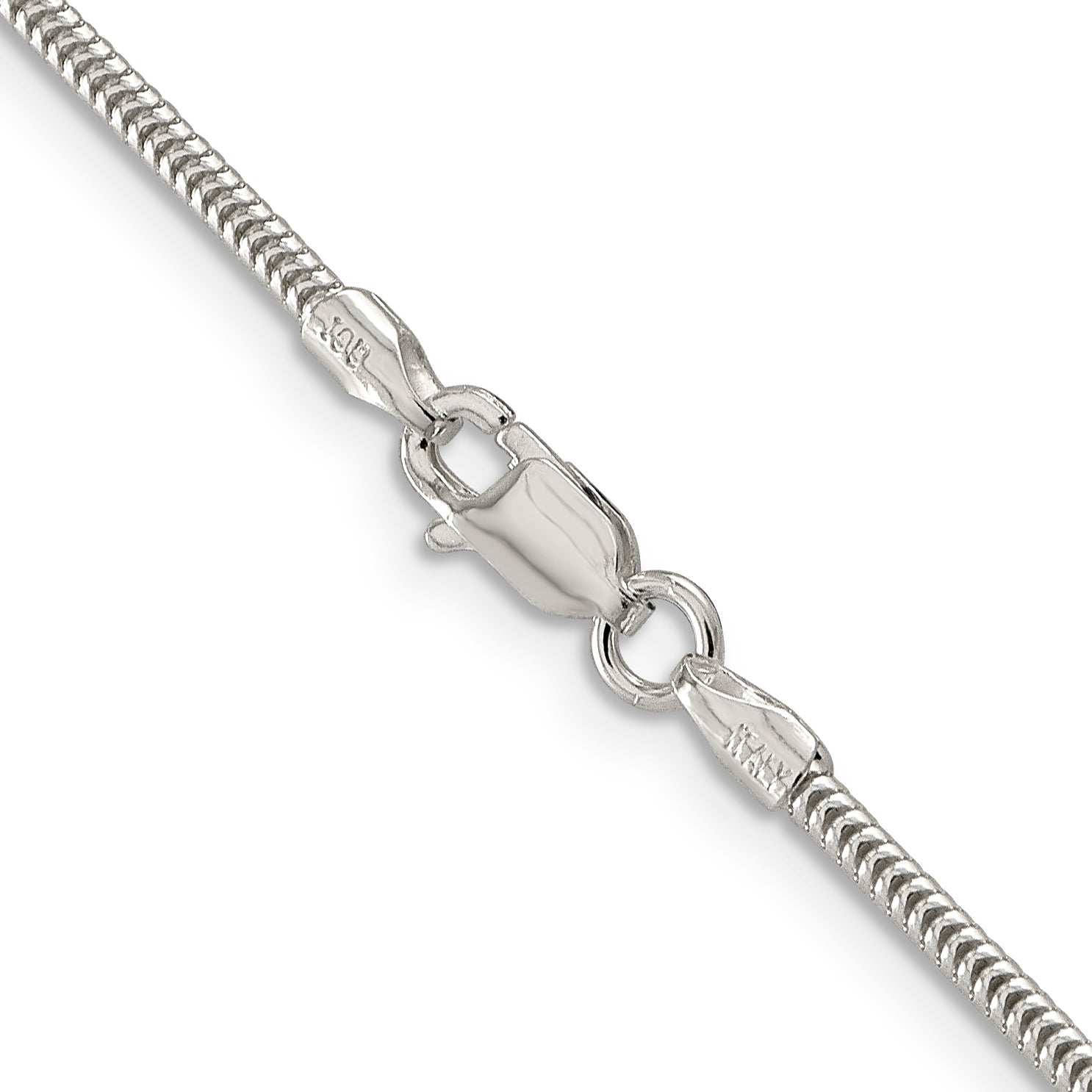 Sterling Silver 1.6mm Round Snake Chain