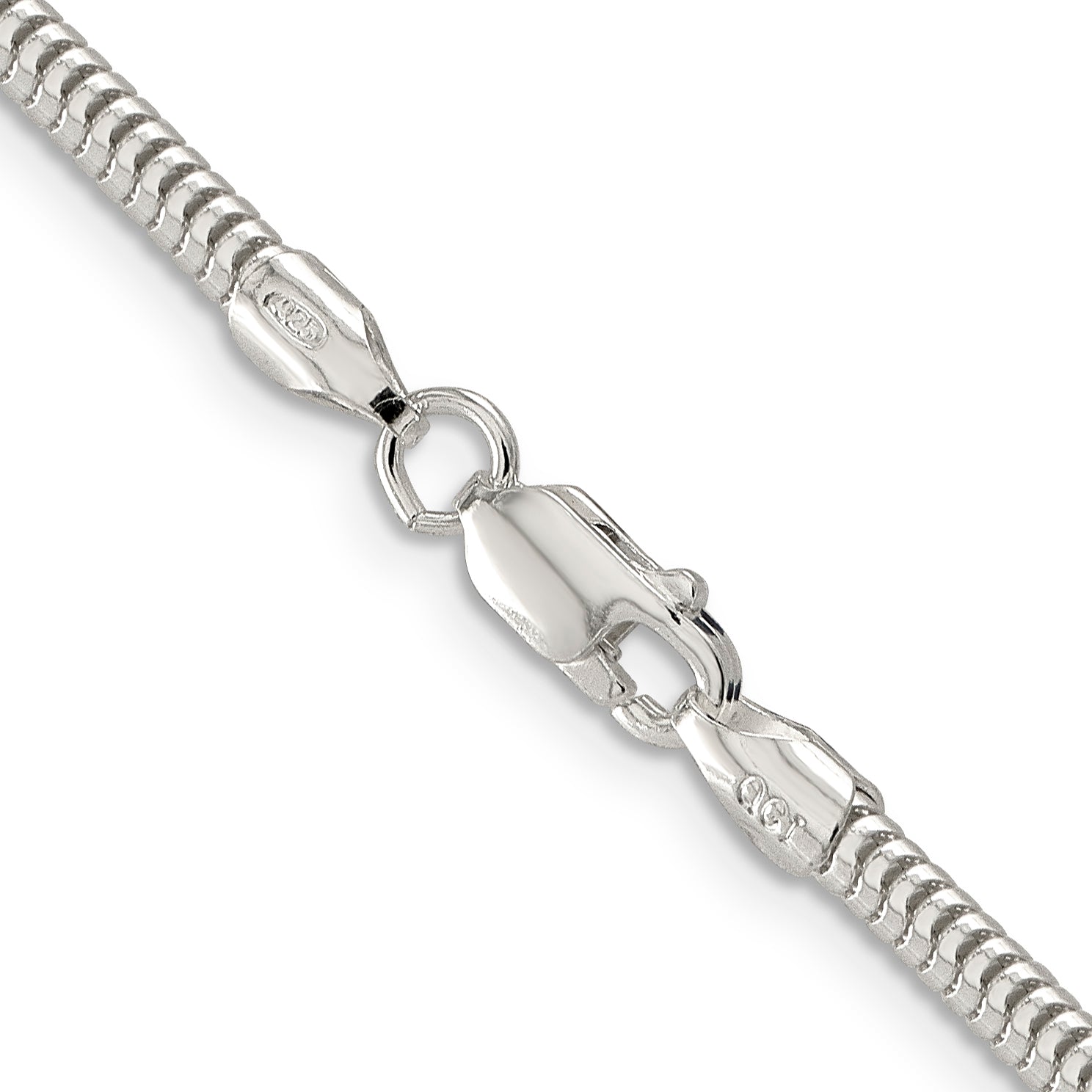 Sterling Silver 3mm Round Snake Chain