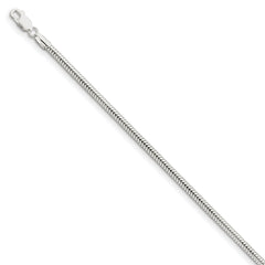 Sterling Silver 3.00mm Round Snake Chain