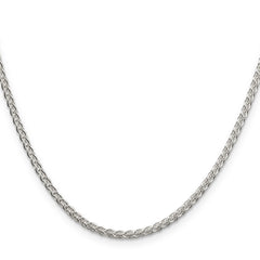 Sterling Silver 2.5mm Round Spiga Chain