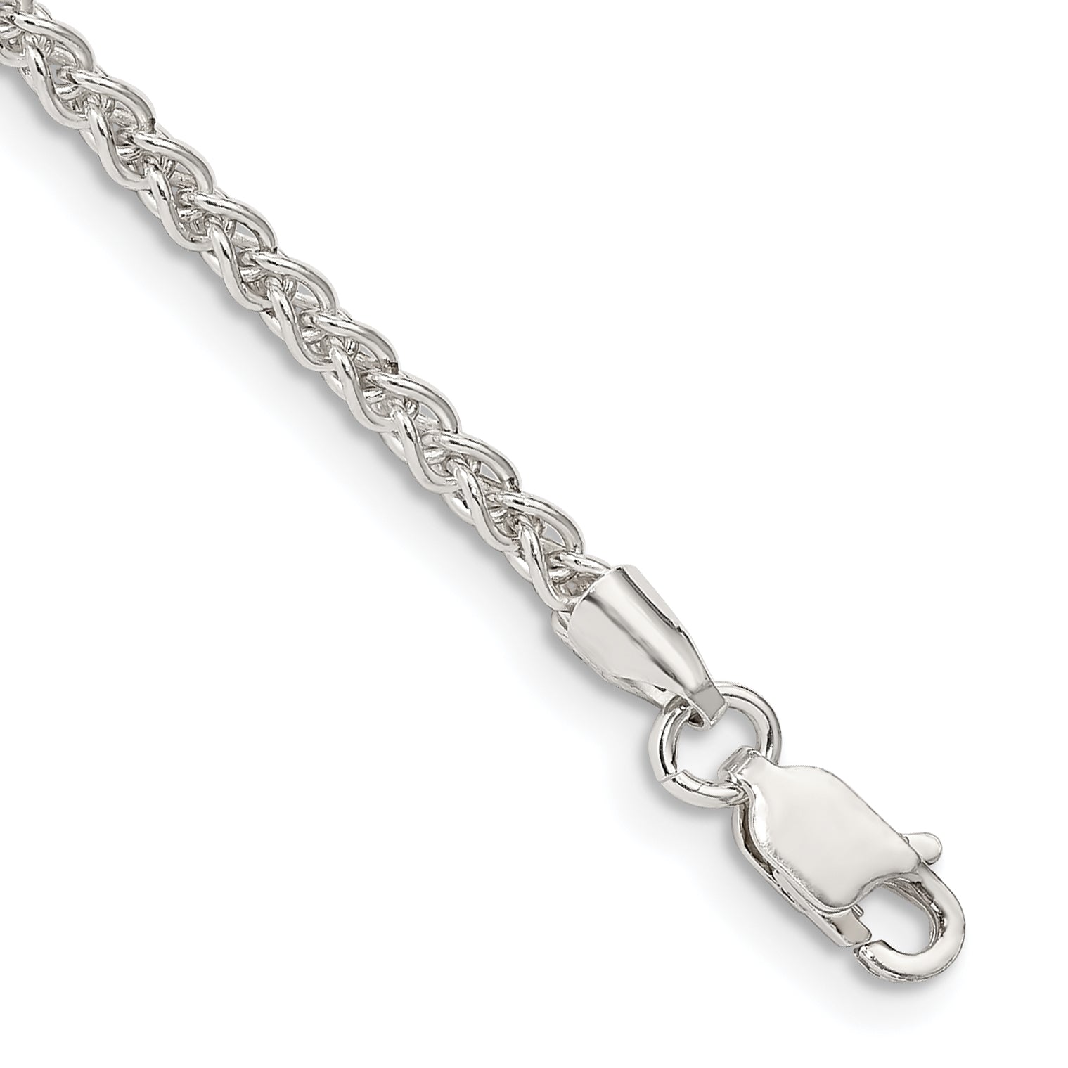 Sterling Silver 2.5mm Round Spiga Chain