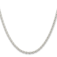 Sterling Silver 3.7mm Round Spiga Chain