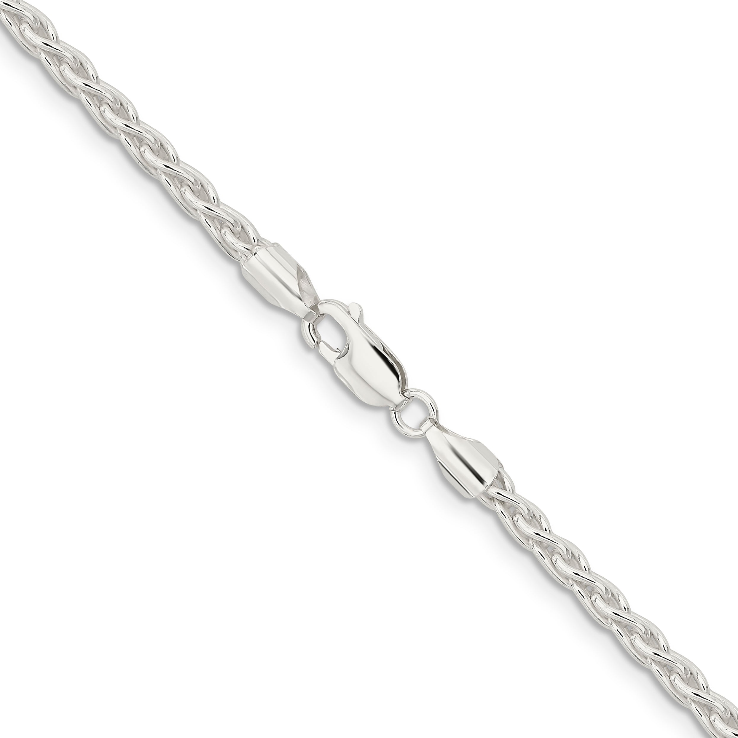 Sterling Silver 3.7mm Round Spiga Chain