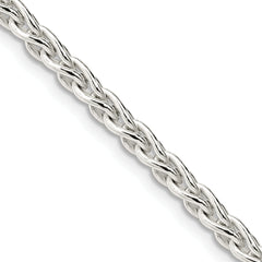 Sterling Silver 3.7mm Round Spiga Chain