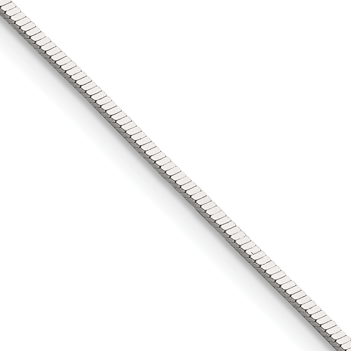 Sterling Silver Polished 1mm Square Snake Chain