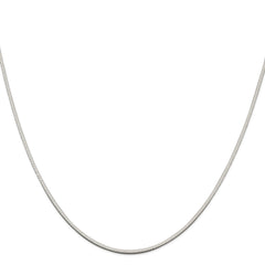 Sterling Silver 1.25mm Square Snake Chain