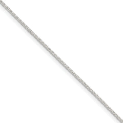 Sterling Silver 1.25mm Diamond-cut Round Spiga Chain