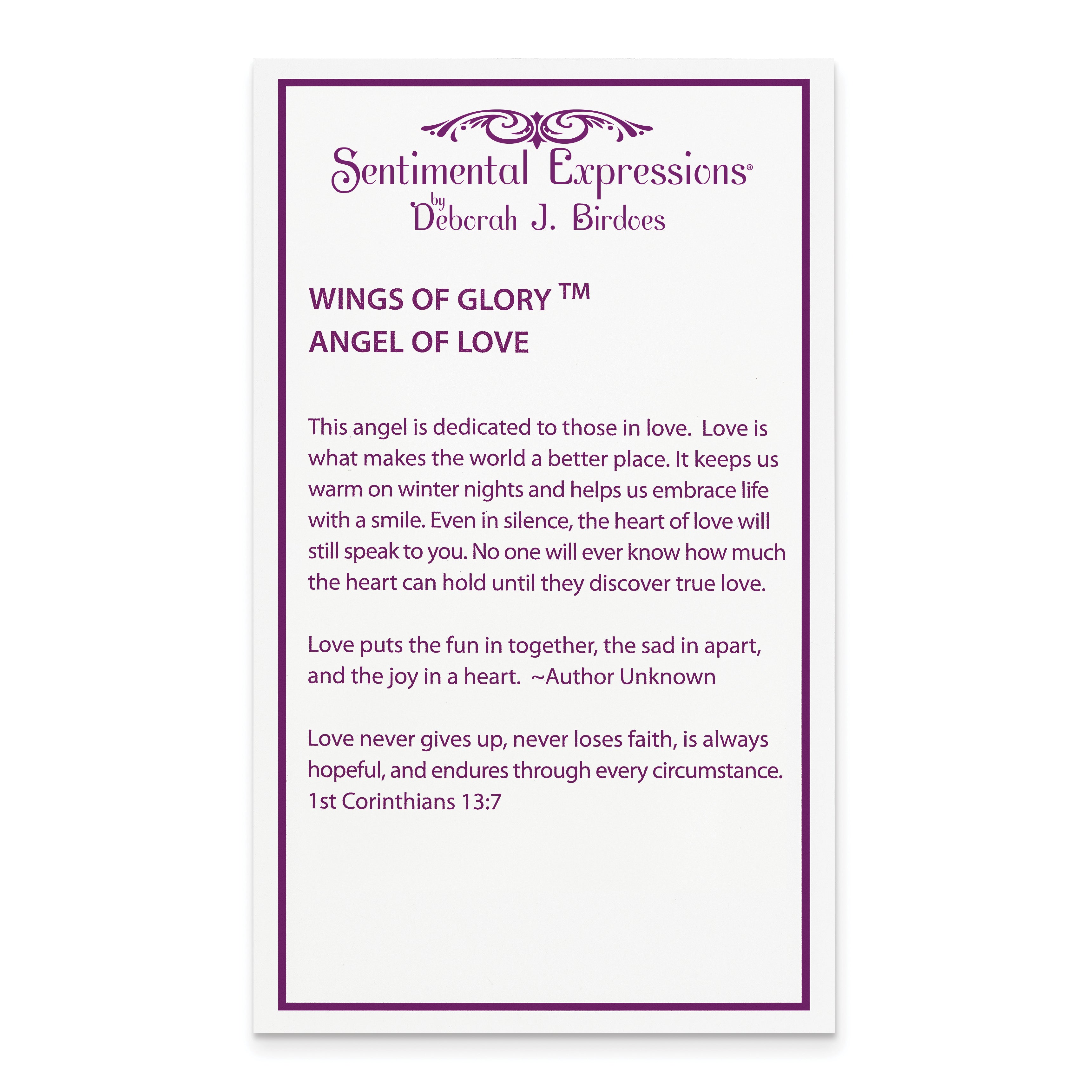 Sentimental Expressions Sterling Silver Gold-plated CZ Angel of Love 18in Necklace