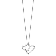 Sentimental Expressions Sterling Silver Rhodium-plated Mother A Part of My Heart 18 Inch Necklace