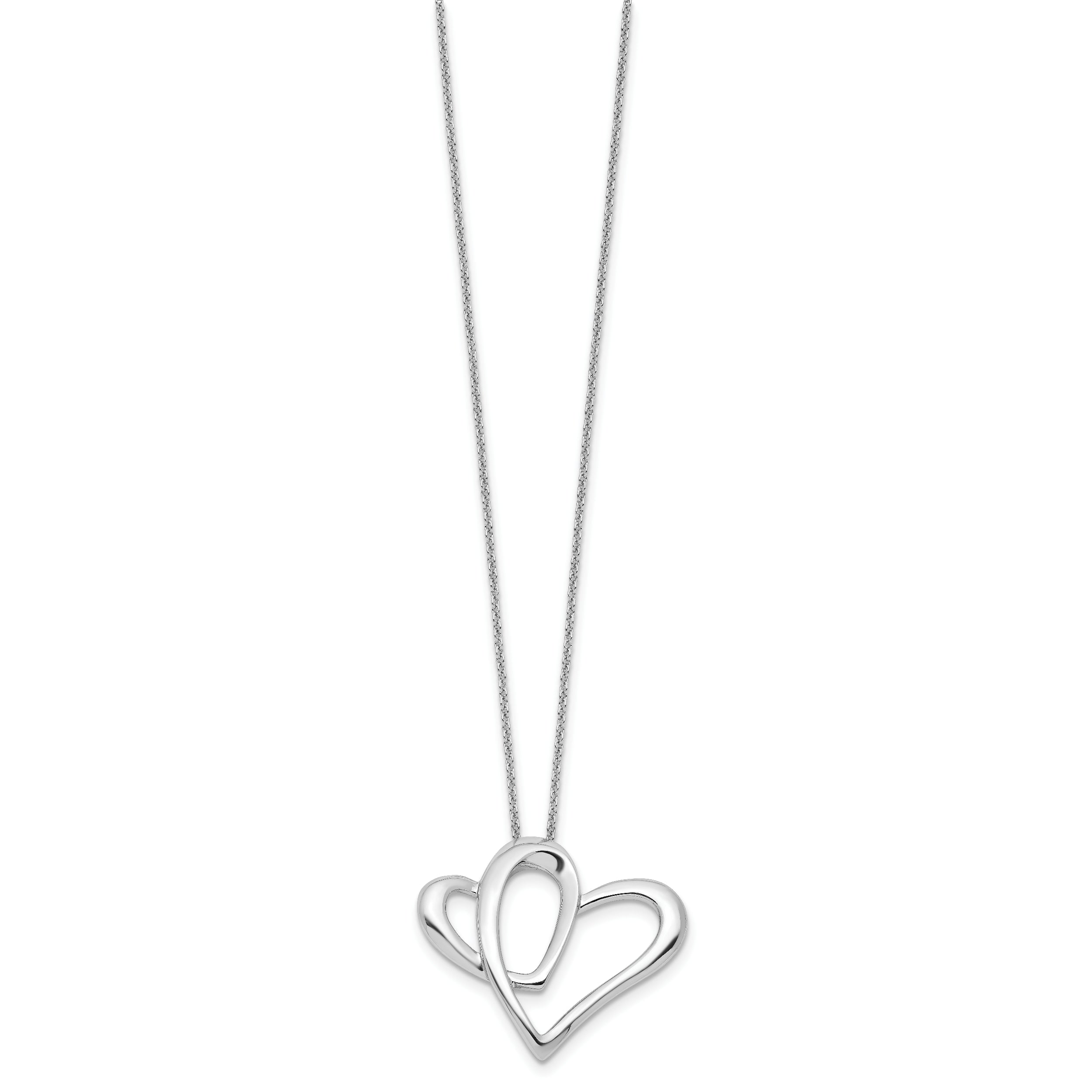 Sentimental Expressions Sterling Silver Rhodium-plated Daughter A Part of My Heart 18 Inch Necklace