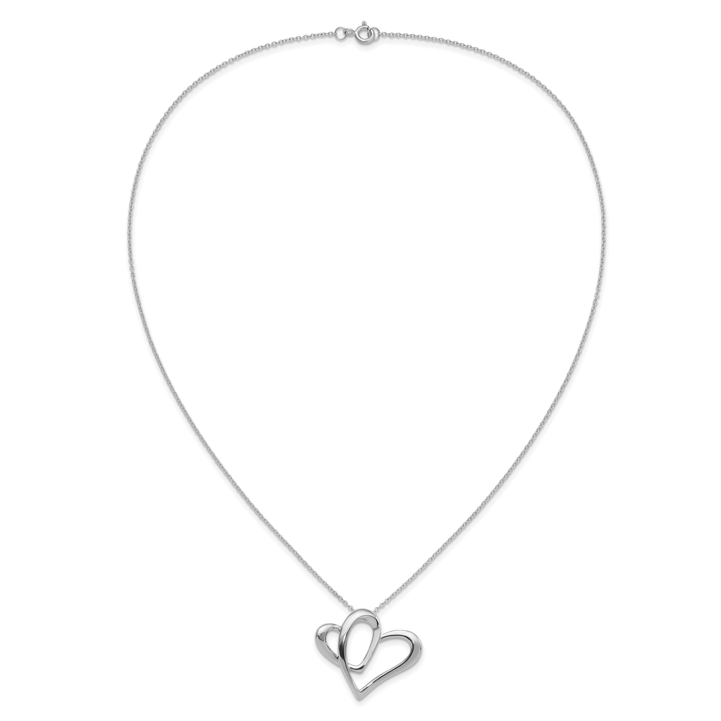 Sentimental Expressions Sterling Silver Rhodium-plated Daughter A Part of My Heart 18 Inch Necklace