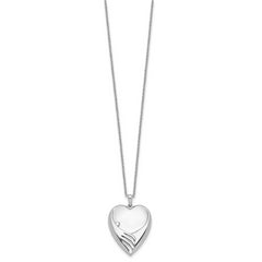 Sentimental Expressions Sterling Silver Rhodium-plated Forever My Baby 18in. Necklace