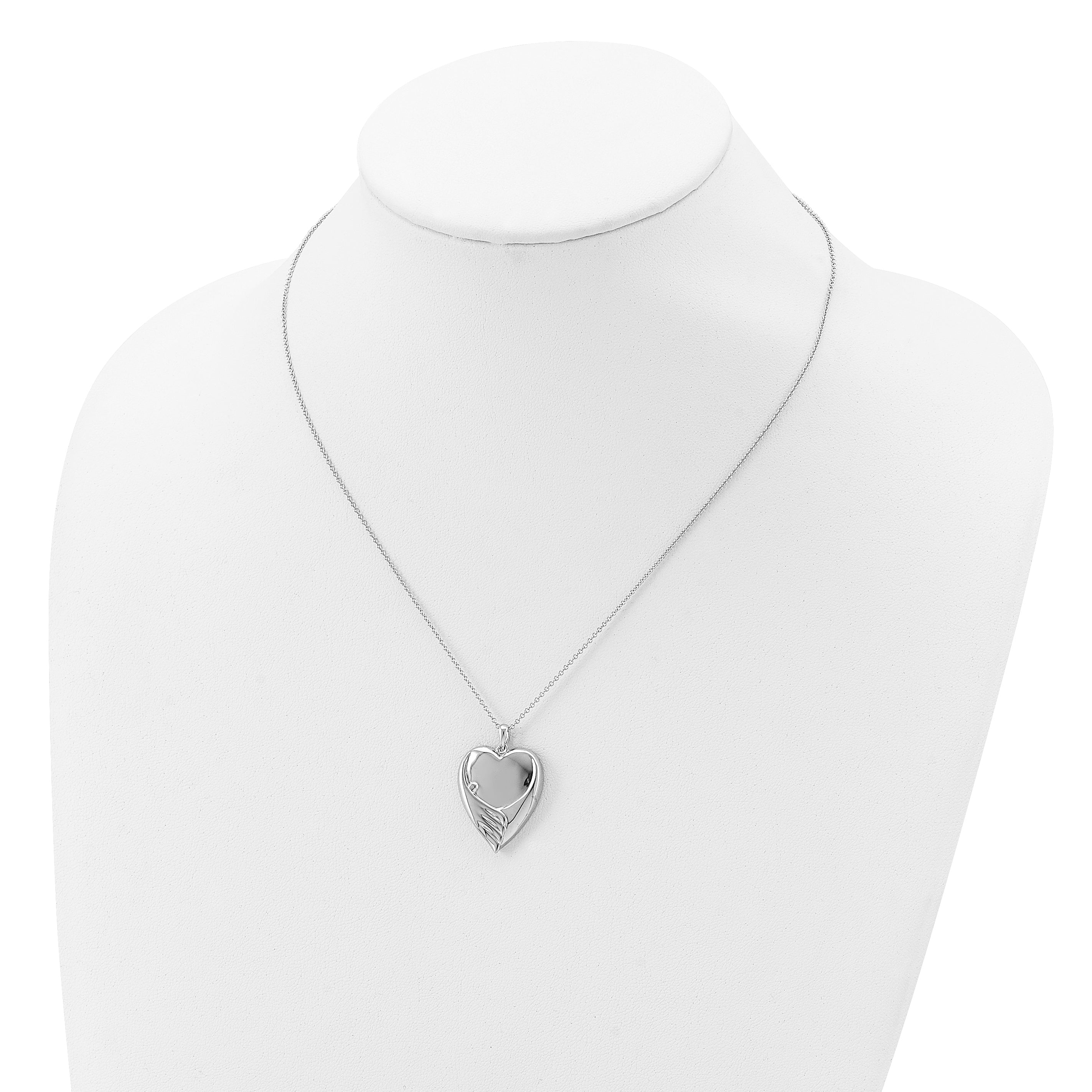 Sentimental Expressions Sterling Silver Rhodium-plated Forever My Baby 18in. Necklace