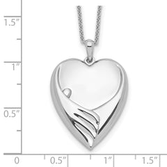 Sentimental Expressions Sterling Silver Rhodium-plated Forever My Baby 18in. Necklace