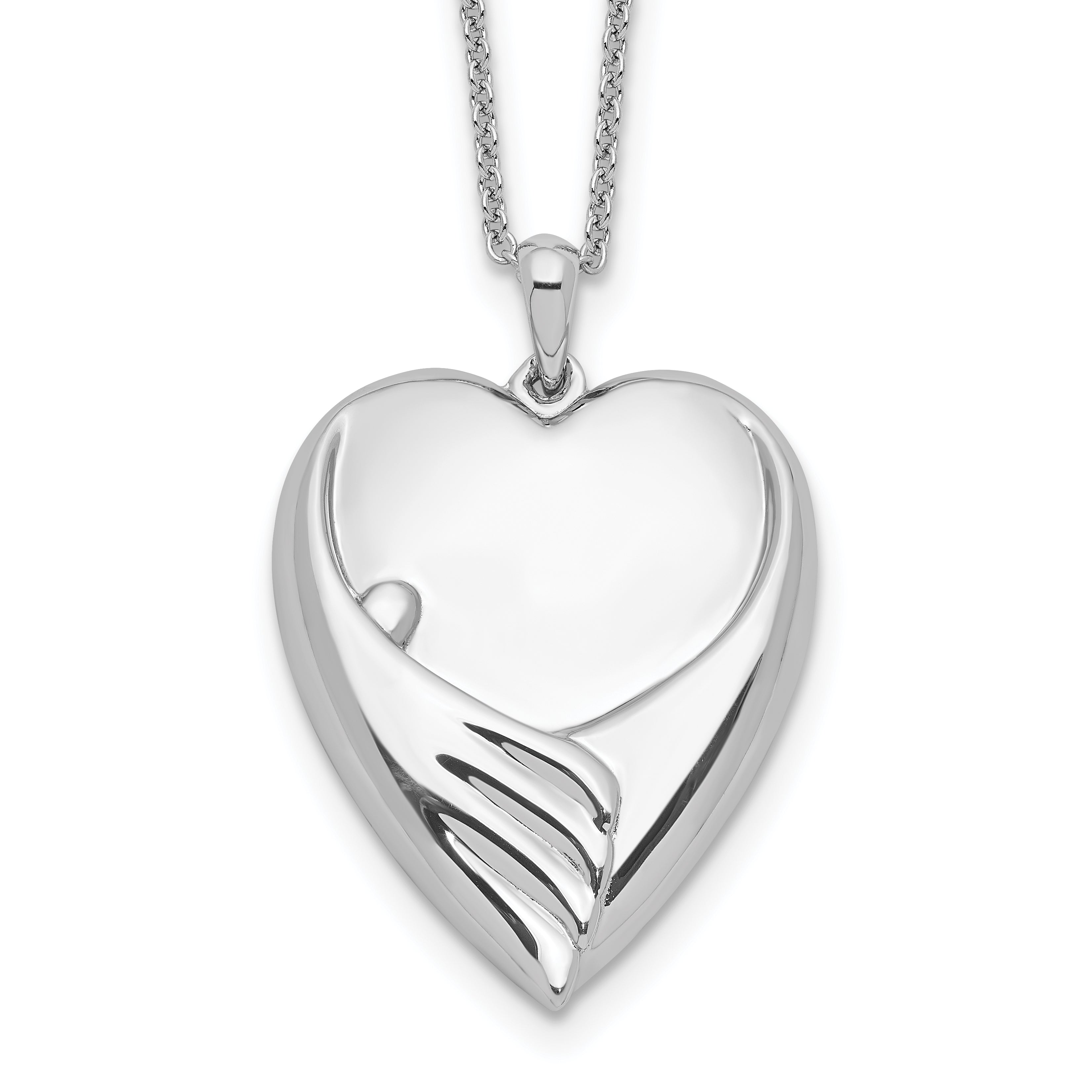 Sentimental Expressions Sterling Silver Rhodium-plated Forever My Baby 18in. Necklace