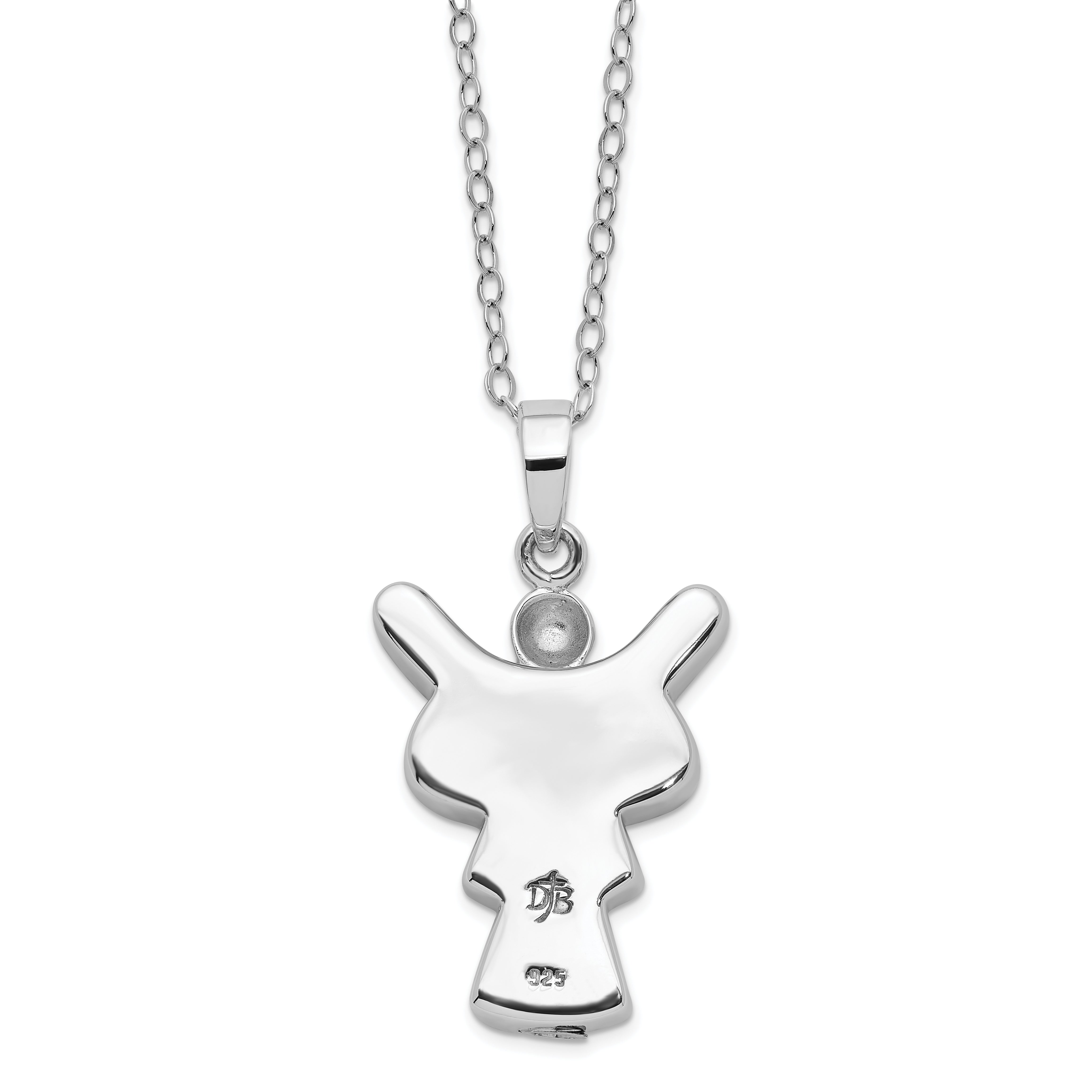 Sentimental Expressions Sterling Silver Rhodium-plated My Angel Ash Holder 18in Necklace