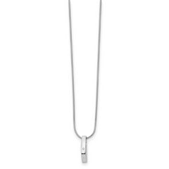 Sophia Jewelers White Ice Sterling Silver Diamond Necklace with Extender