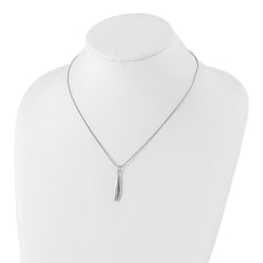 White Ice Sterling Silver Rhodium-plated 18 Inch Diamond Necklace with 2 Inch Extender