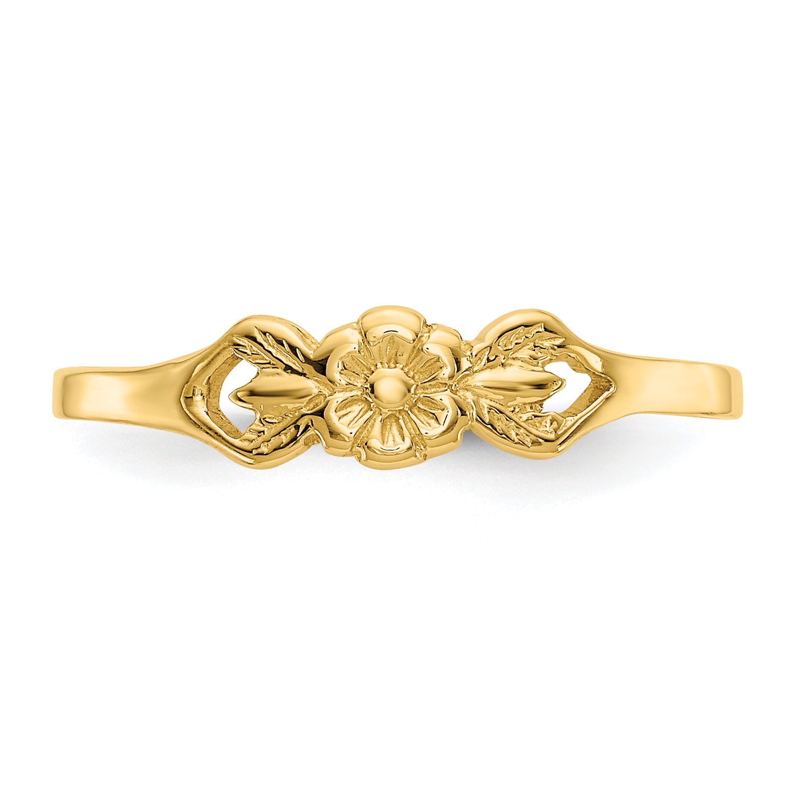 14K Flower Baby Ring