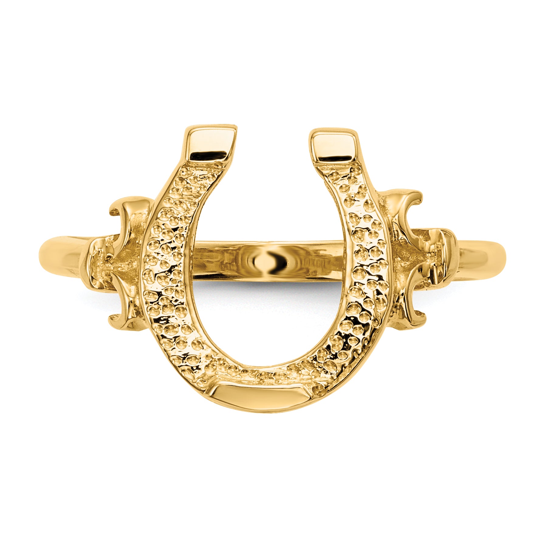 14k Polished Horseshoe Ring