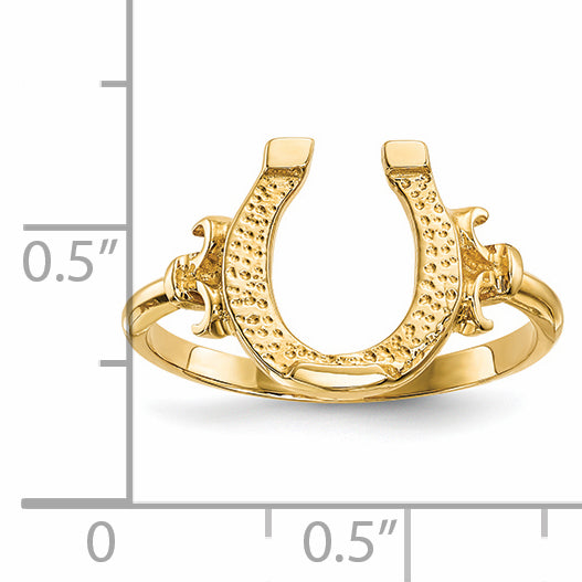 14k Polished Horseshoe Ring