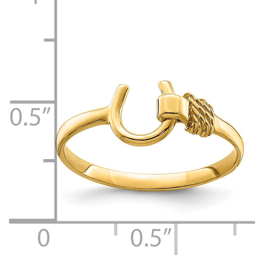 14K Horseshoe Ring