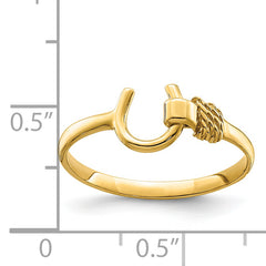 14K Horseshoe Ring