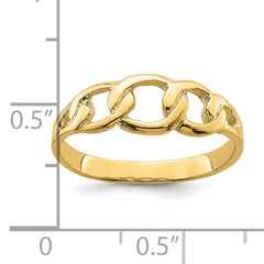 14K Polished Chain Link Ring