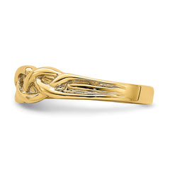 14k Polished Braided Knot Ring