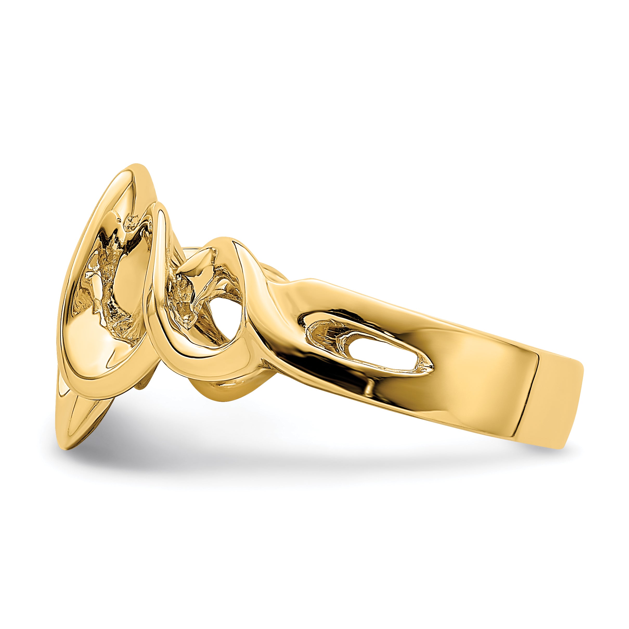 14k Cut-Out Freeform Ring