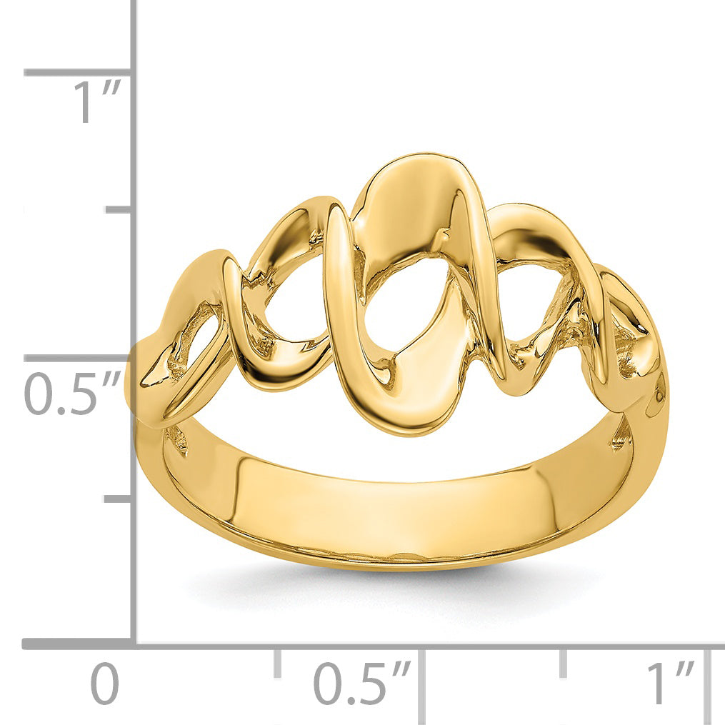 14k Cut-Out Freeform Ring