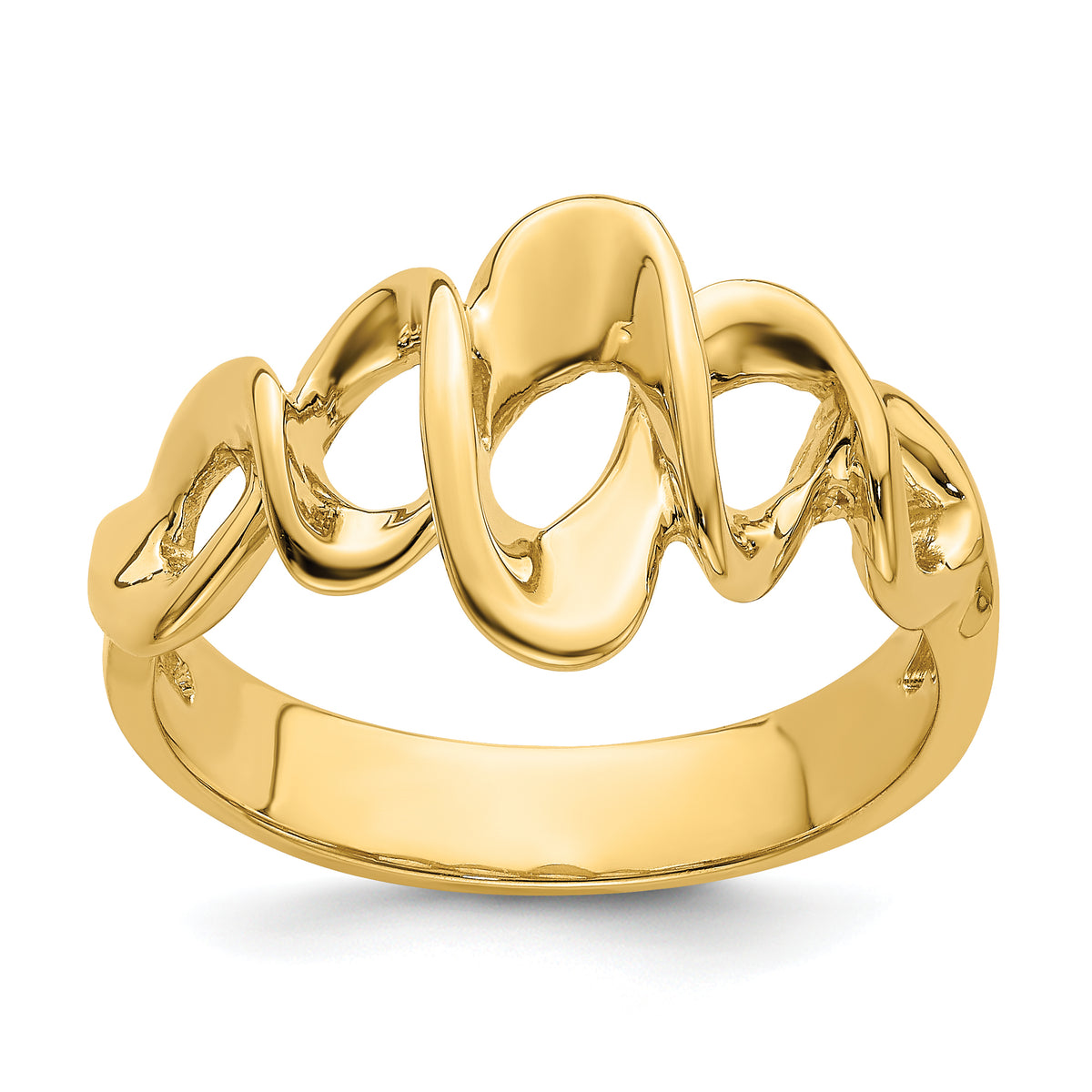 14k Cut-Out Freeform Ring