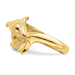 14k Polished Dolphin Ring