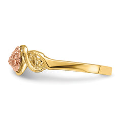 14k Two-Tone Flower Ring