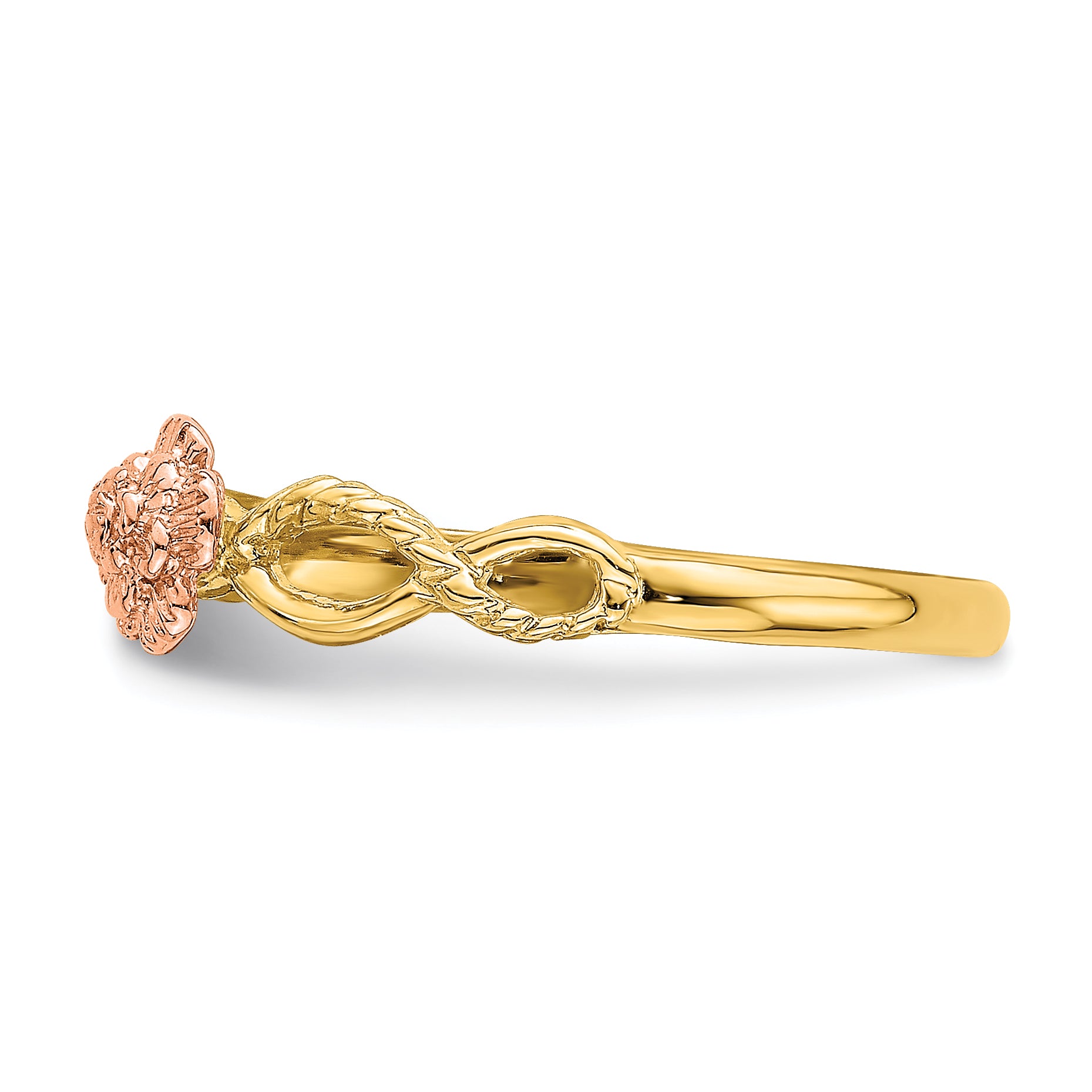 14k Two-Tone Flower Ring