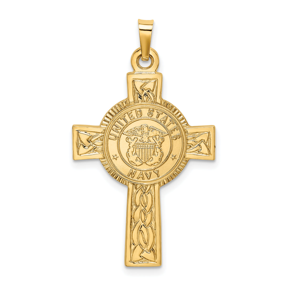 14K Cross w/Navy Insignia Pendant