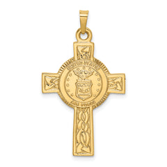 14K Cross w/Air Force Insignia Pendant