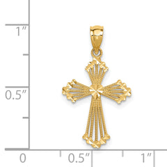 14K Passion Cross Pendant