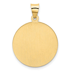 14K Saint Christopher Medal Hollow Pendant