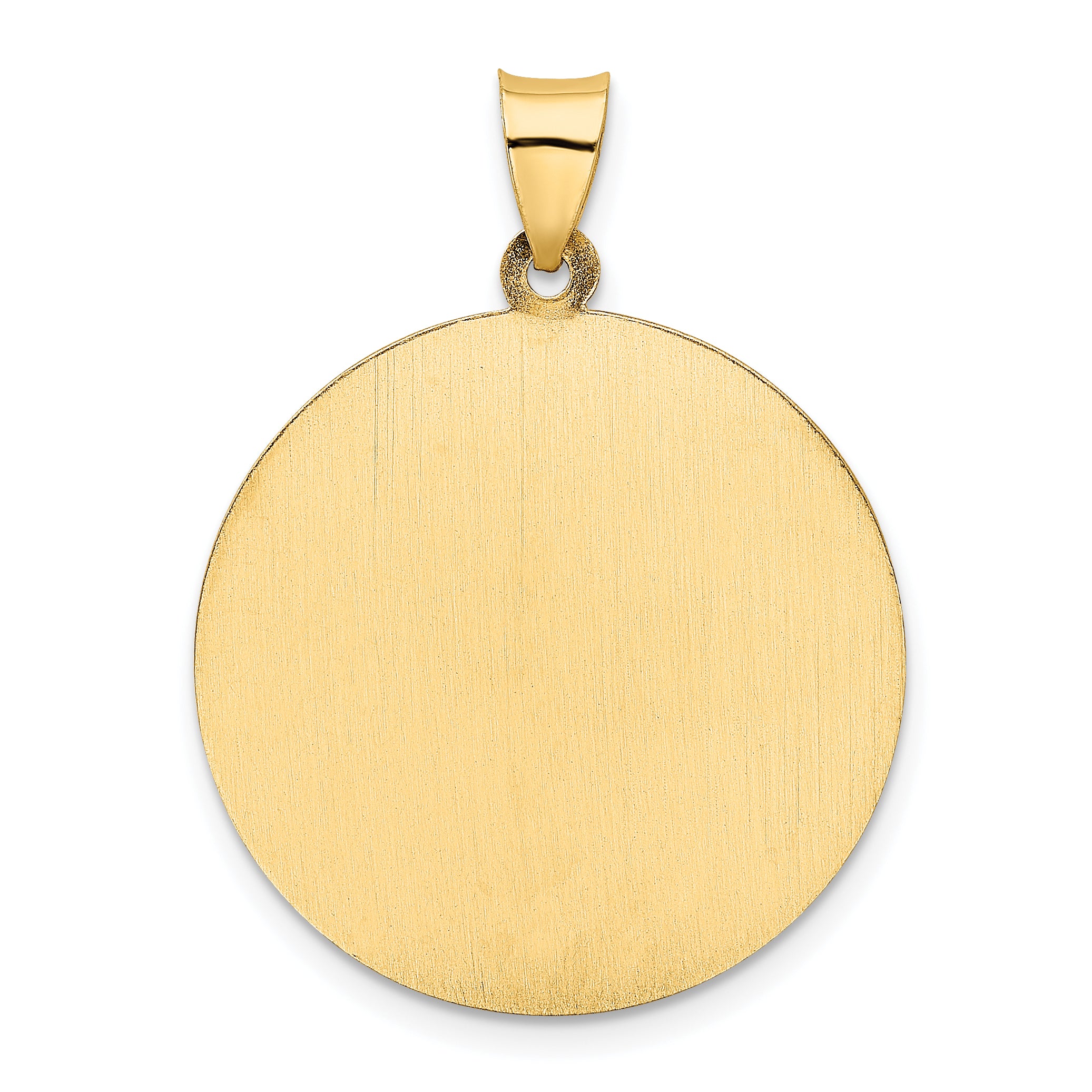 14K Saint Christopher Medal Hollow Pendant