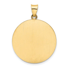 14K Saint Christopher Medal Hollow Pendant