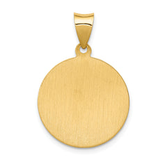 14K Saint Anthony Medal Hollow Pendant