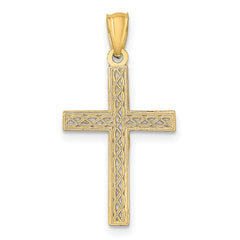 14K Filigree Cross Pendant