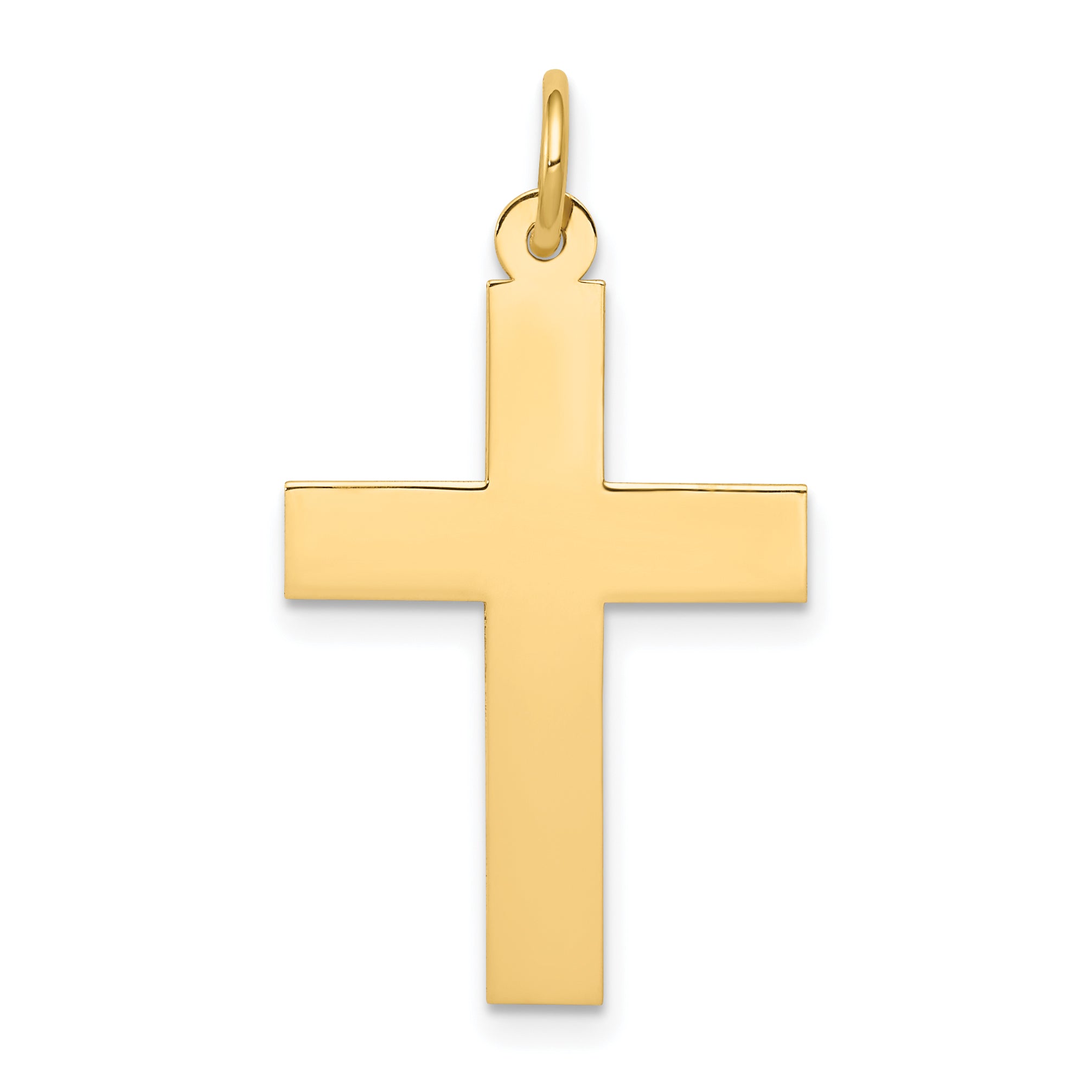 14k Polished Cross Pendant