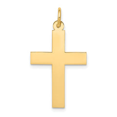 14k Polished Cross Pendant