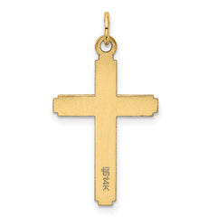 14K Polished Cross Pendant